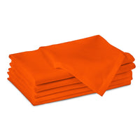 Cotton Orange Table Napkins (Pack of 6)