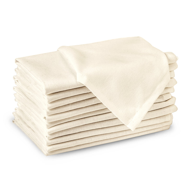 Cotton Natural Table Napkins (Pack of 12)