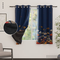 Blackout J2 Blue Curtain