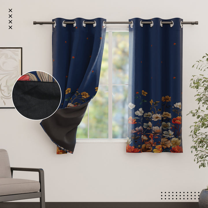 Blackout J2 Blue Curtain