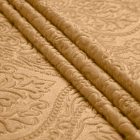 Embossed Velvet Gold Fabric