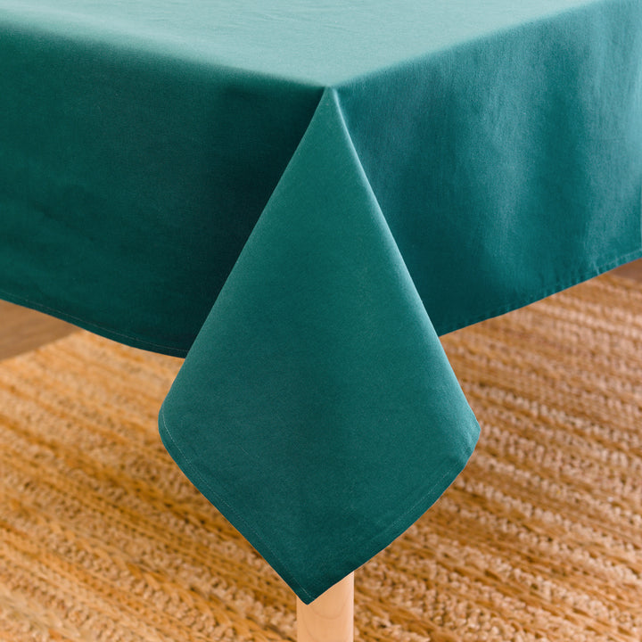 Cotton Emerald Table Cloth (Pack of 1)