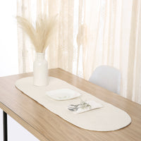 Cotton Off White Table Runner (Pack of 1)