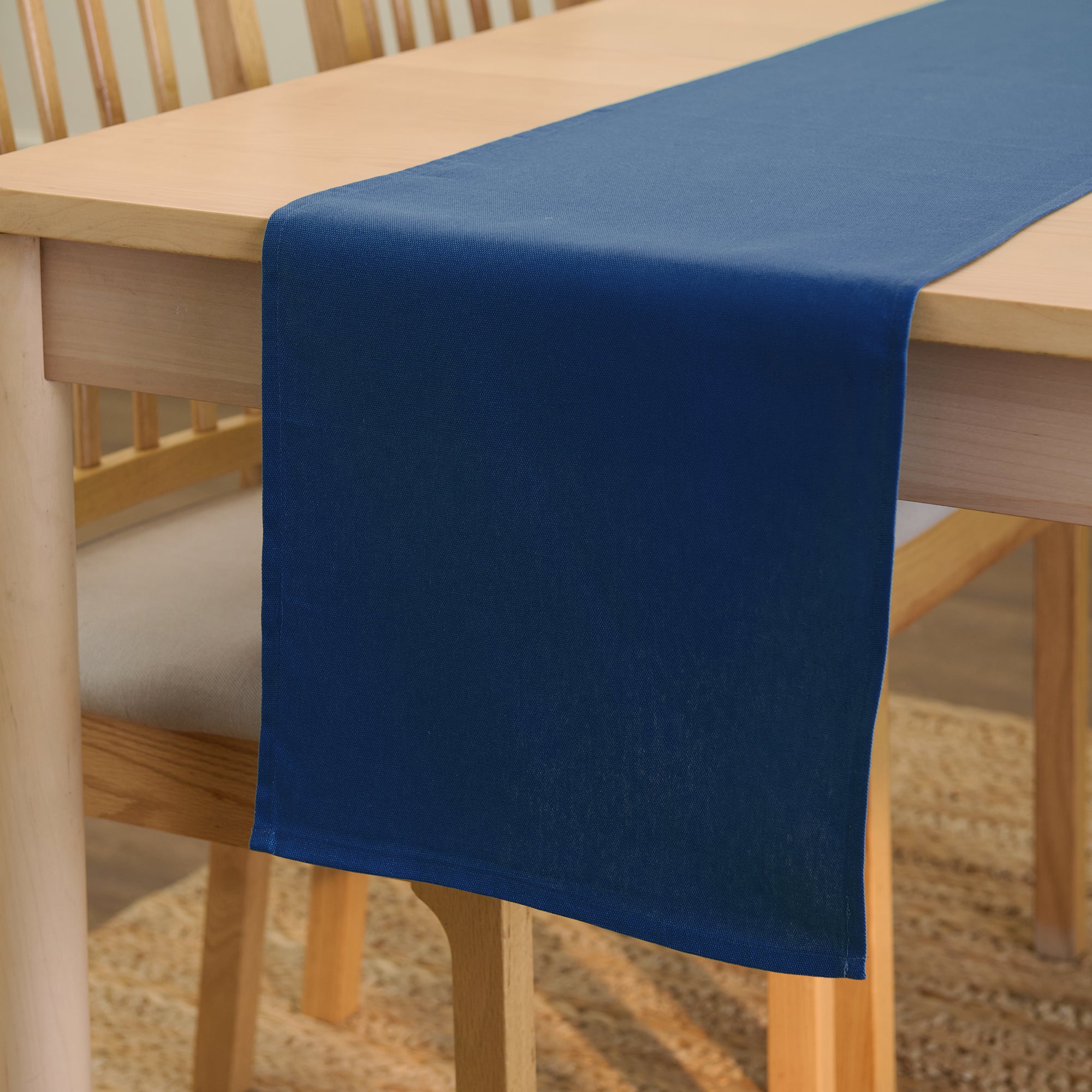 Cotton Cobalt Table Runner (Pack of 1)