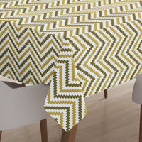 Polyester Chevron Table Cloth (Pack of 1)