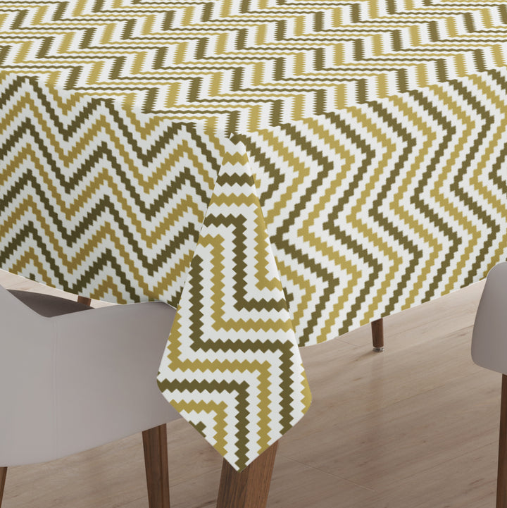 Polyester Chevron Table Cloth (Pack of 1)
