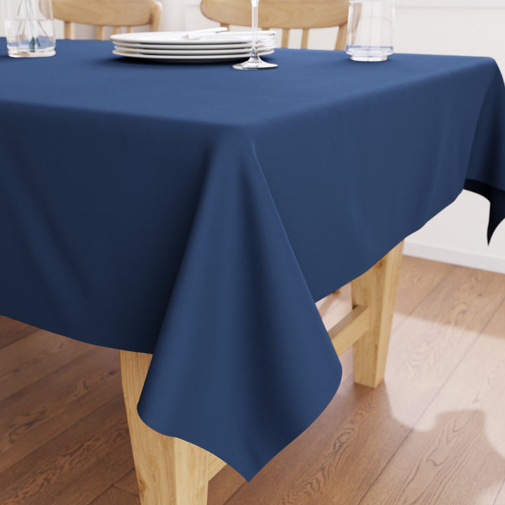 Cotton Cobalt Table Cloth (Pack of 1)