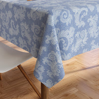 Cotton Blue Table Cloth (Pack of 1)