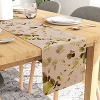 Blackout Polyester L1 Olive Table Runner (Pack of 1)