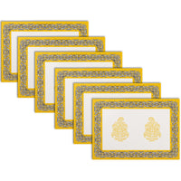 Cotton Yellow-01 Placemat (Pack of 6)