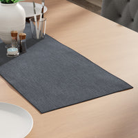Chenille Grey Table Runner