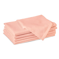 Cotton Peach Table Napkins (Pack of 6)