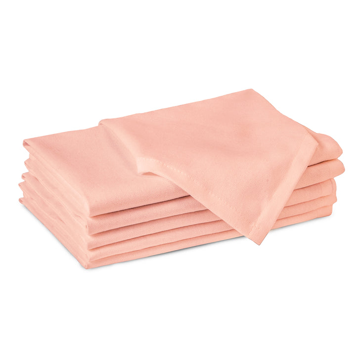 Cotton Peach Table Napkins (Pack of 6)