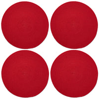 Cotton Red Placemat (Pack of 4)