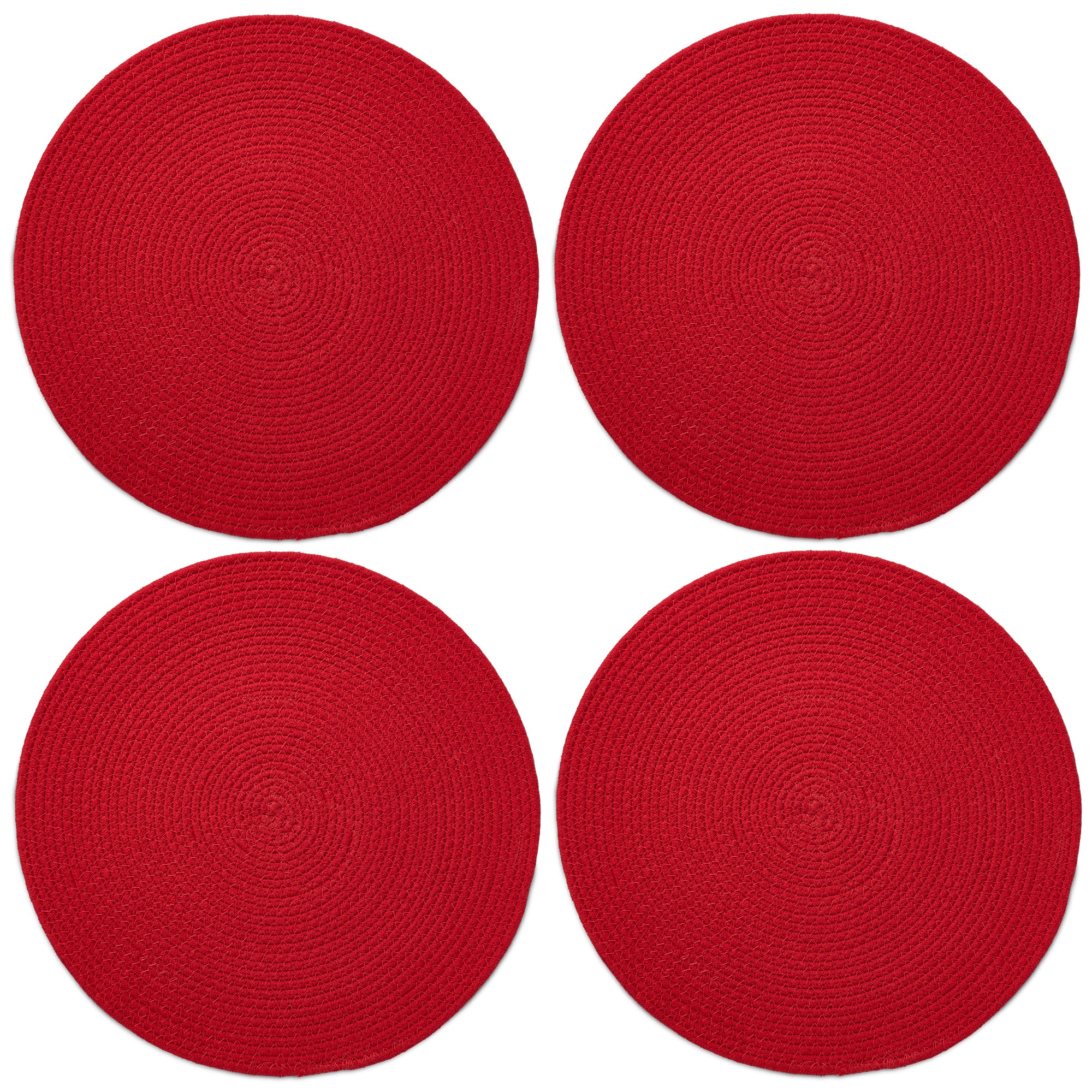 Cotton Red Placemat (Pack of 4)
