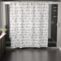 Polyester Blackbirds Shower Curtain (Pack of 1)
