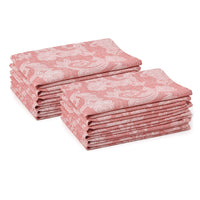 Cotton Red Table Napkins (Pack of 12)