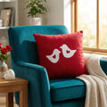 Lovebird- Red Cushion Cover