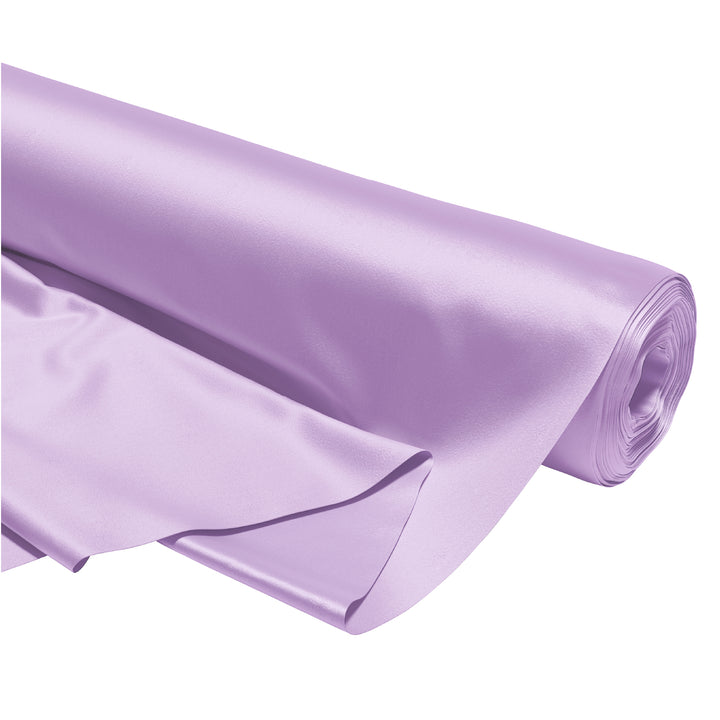 Satin Polyester Silk Lilac Fabric