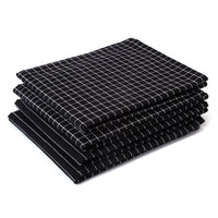Cotton Butcher Black Kitchen Towel (Pack of 4)