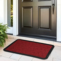 Polypropylene Maroon Door Mat (Pack of 1)