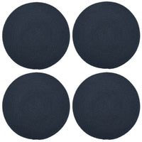 Cotton Dark Blue Placemat (Pack of 4)