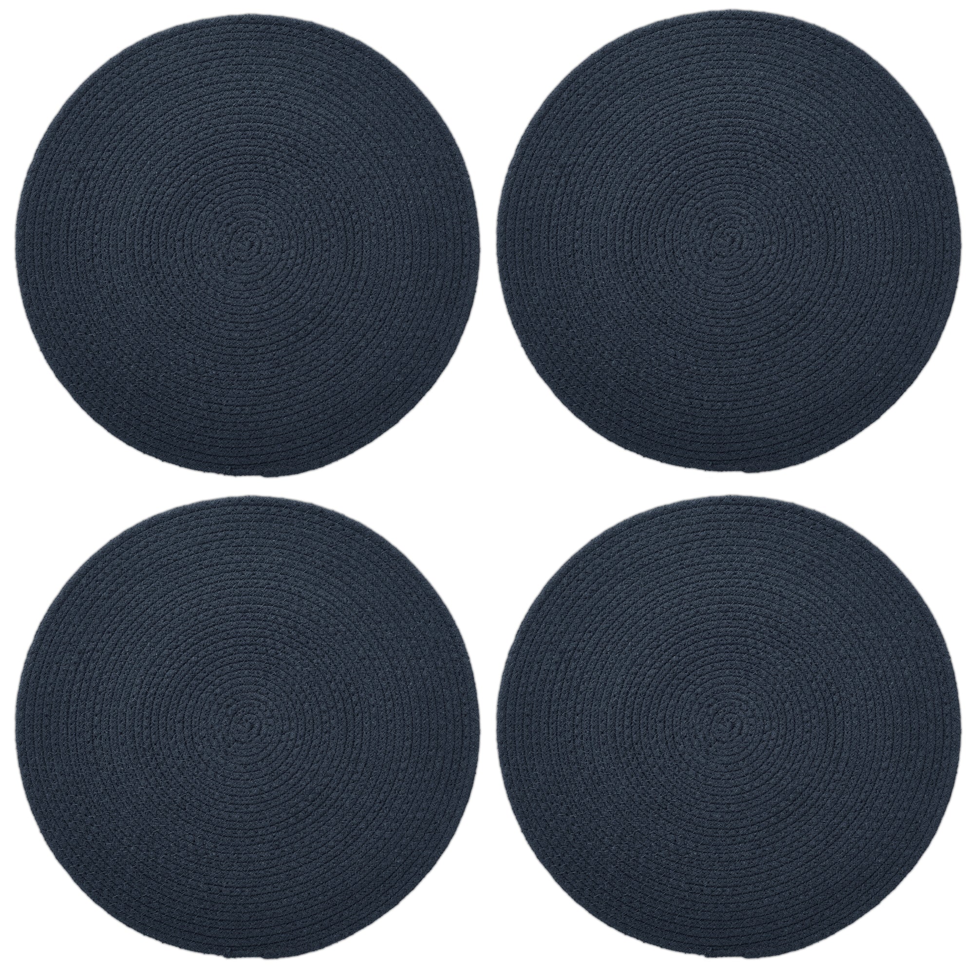 Cotton Dark Blue Placemat (Pack of 4)