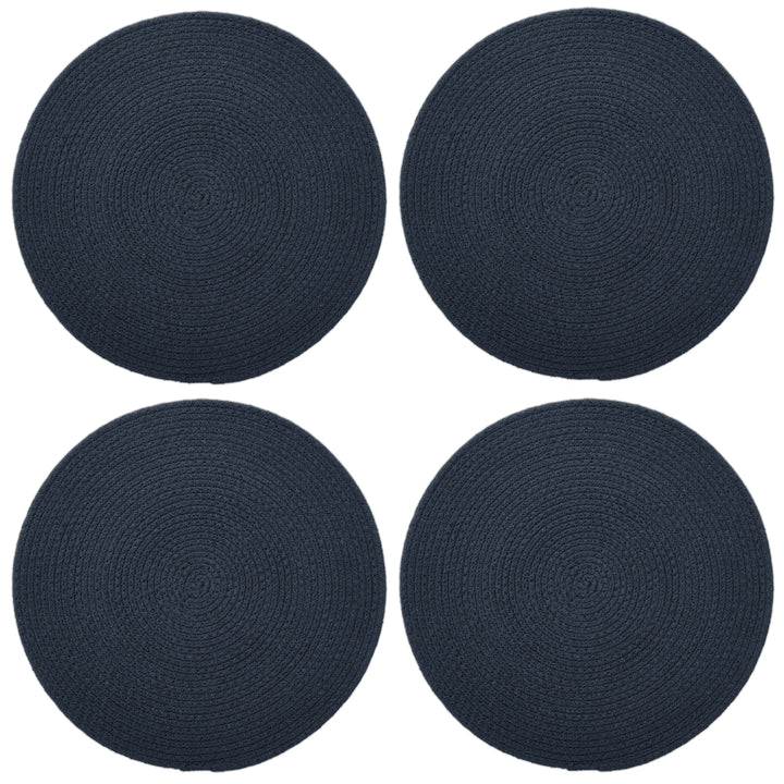 Cotton Dark Blue Placemat (Pack of 4)