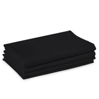 Cotton Jet Black Table Napkins (Pack of 4)