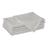 Cotton Light Grey Table Napkins (Pack of 6)