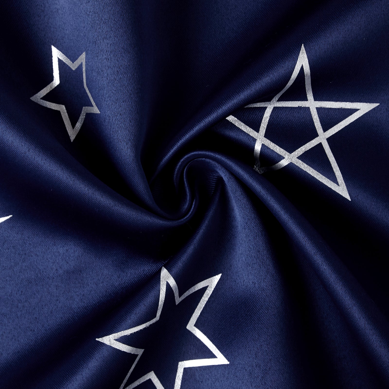 Polyester Printed Star Navy Fabric 1 Meter