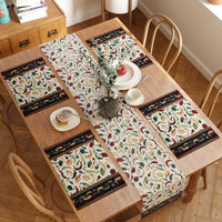 Cotton Chilies Table Runner+Placemat (Pack of 5)