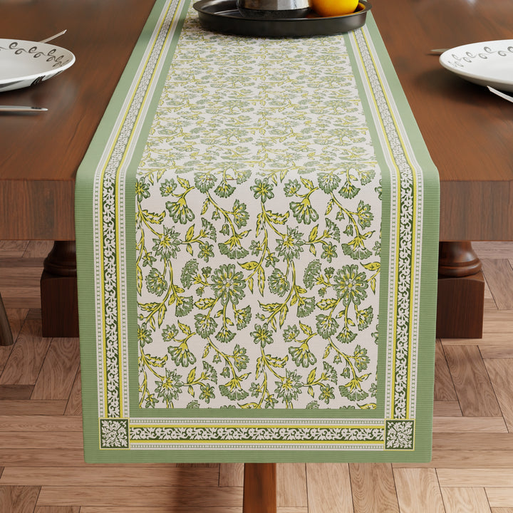 Cotton Sage-02 Table Runner (Pack of 1)