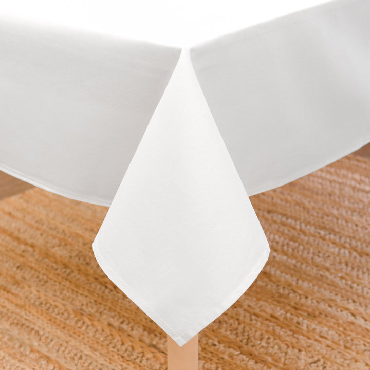 Cotton White Table Cloth (Pack of 1)