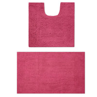 Cotton Pink Bathmat (Pack of 2)