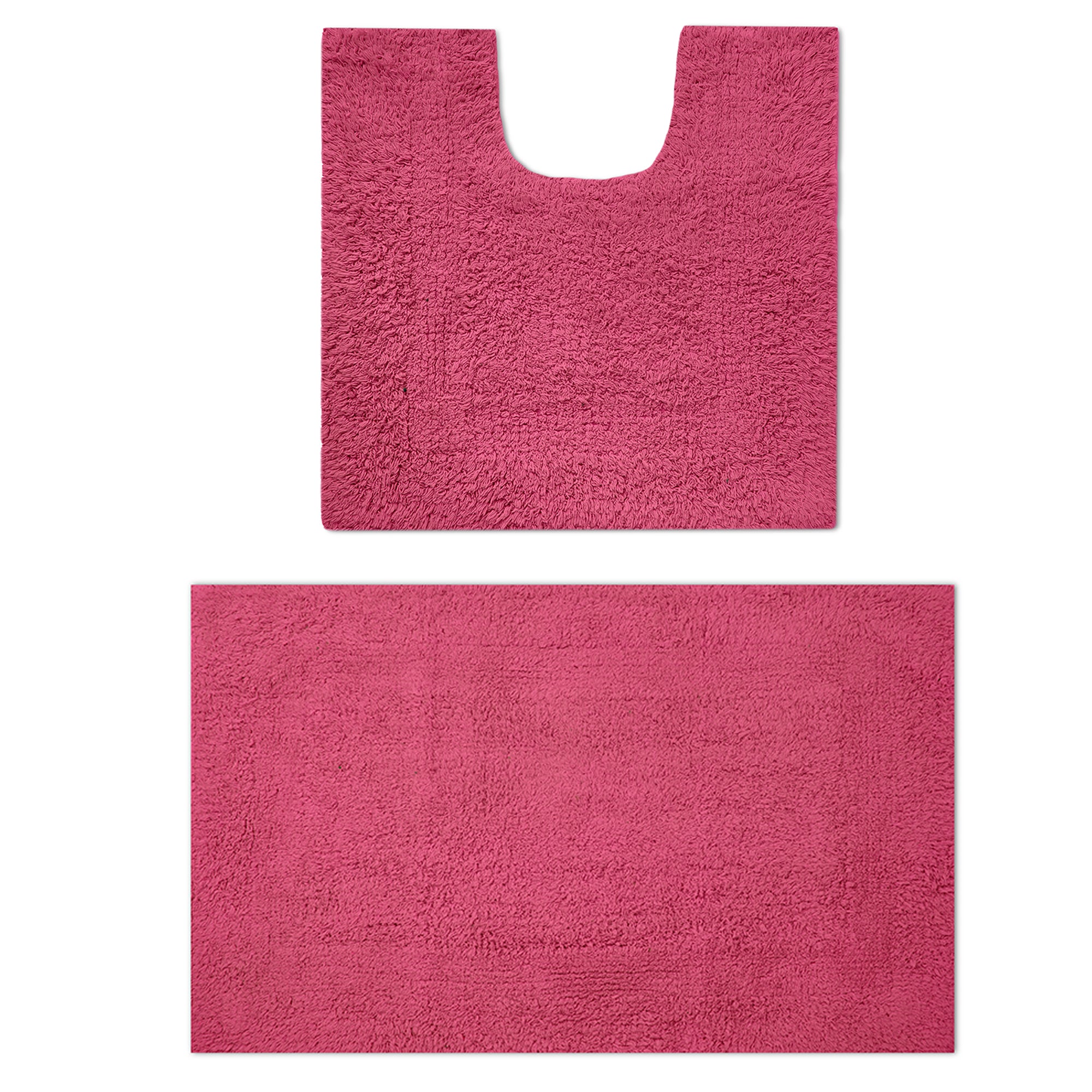 Cotton Pink Bathmat (Pack of 2)