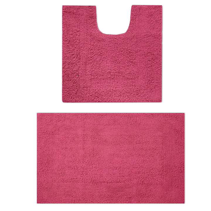 Cotton Pink Bathmat (Pack of 2)