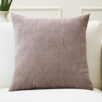 Chenille Solid Dusty Brown Cushion Cover (Pack of 1)
