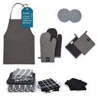 Cotton Grey Combo Kitchen Set (Pack of 21)