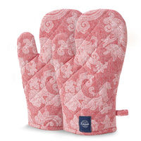 Cotton Red Oven Gloves (Pack of 2)