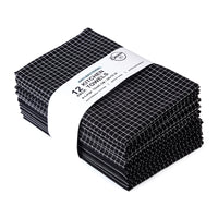 Cotton Butcher Black Kitchen Towel (Pack of 12)
