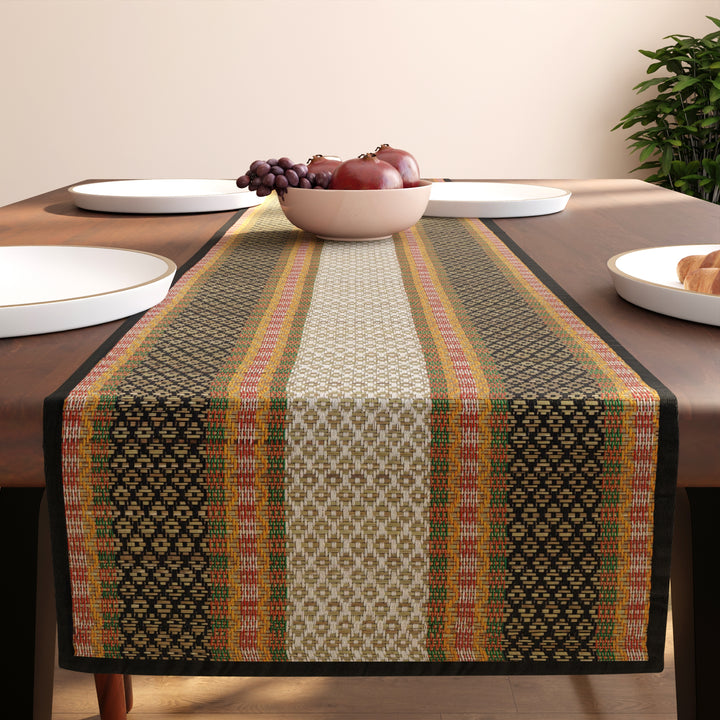 Madur Kathi Black Table Runner (Pack of 1)