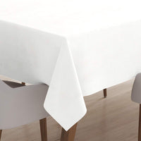 Damask Tablecloth White Table Cloth (Pack of 1)
