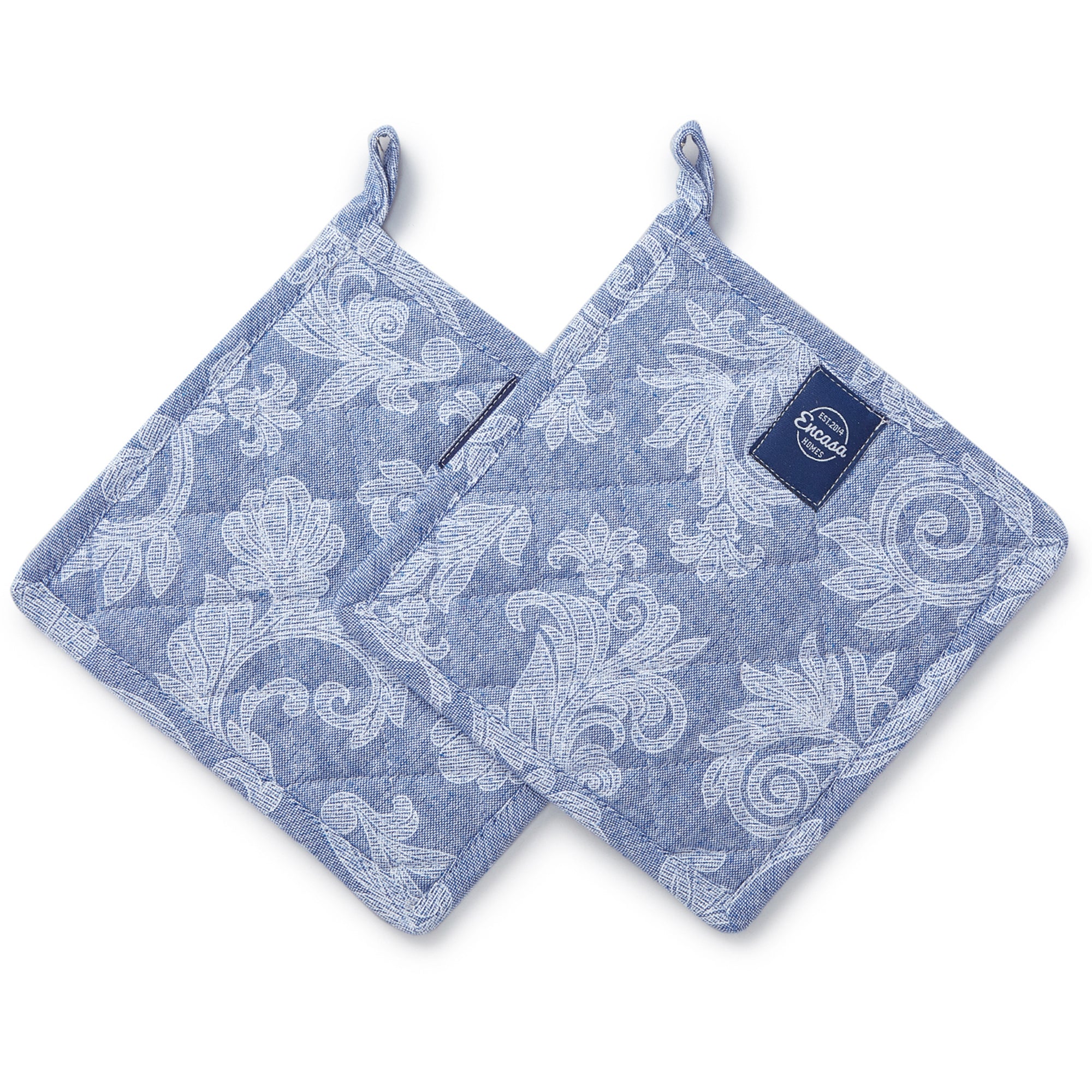 Cotton Blue Potholder (Pack of 2)