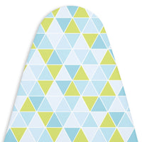 20s Cotton Twill Triangles Aqua Ironing Board Cover (Pack of 1)