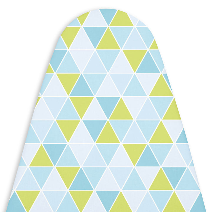 20s Cotton Twill Triangles Aqua Ironing Board Cover (Pack of 1)