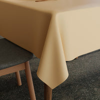 Polyester Beige Table Cloth (Pack of 1)