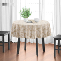 Cotton chambray Beige Table Cloth (Pack of 1)