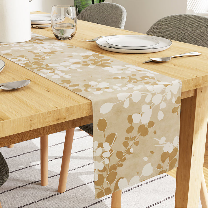 Blackout Polyester L2 Brown Table Runner (Pack of 1)
