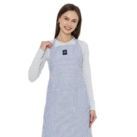 Cotton Ticking Black Apron (Pack of 1)